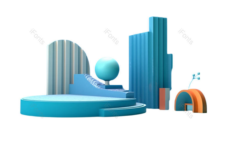 天空图片,插画元素,抽象PNG,几何形状免抠素材